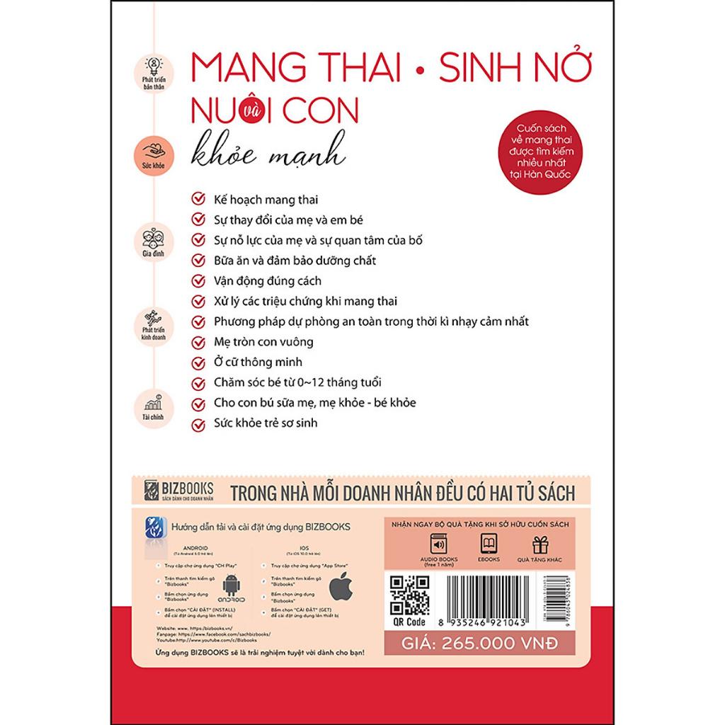 Sách - Mang thai, sinh nở và nuôi con khỏe mạnh