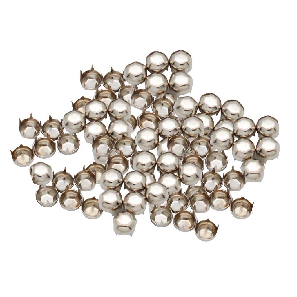 100x Football Claw Rivets Punk Rivets for Clothes Belt Leather Crafts
