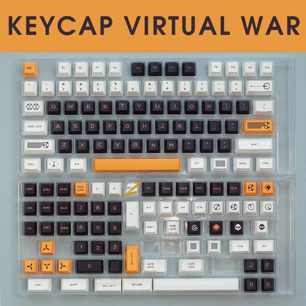 Keycap cho bàn phím Virtual War Cherry Profile Thick PBT 141 Phím