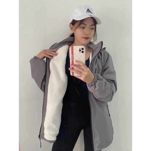 Áo gió 3 KHÓA LÓT LÔNG - UNISEX mặc được cả nam và nữ mã 660