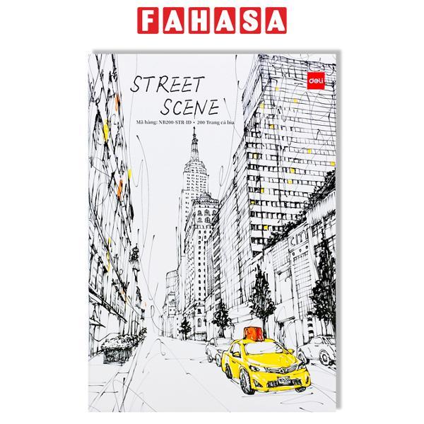Tập Học Sinh Street Scene - Ly Ngang - 200 Trang 80gsm - Deli NB200-STR-ID