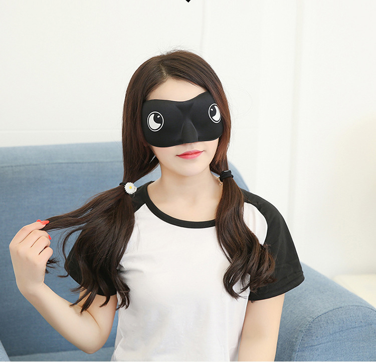 Bộ bịt mắt ngủ 3D thoáng khí kèm bịt tai chống ồn phong cách Hàn Quốc tặng túi đựng