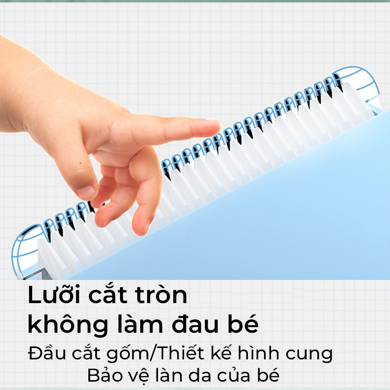 Tông đơ cắt tóc cho bé Misuta NS-M01, tặng kèm áo choàng cắt tóc cho bé, sạc 1h dùng 10 lần kèm bộ phụ kiện 9 món - Hàng chính hãng