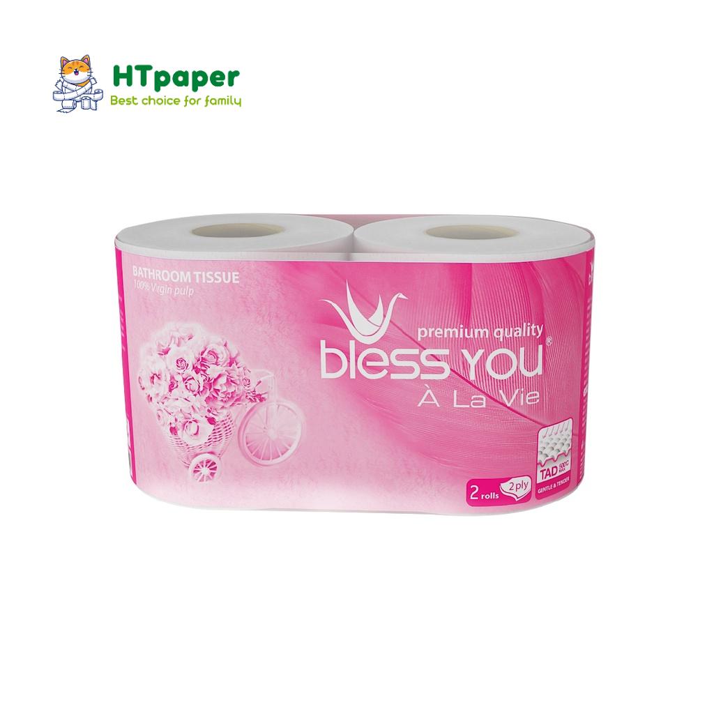 Lốc 10 Cuộn Giấy Vệ Sinh Bless You À La Vie Cao Cấp Mềm Mịn