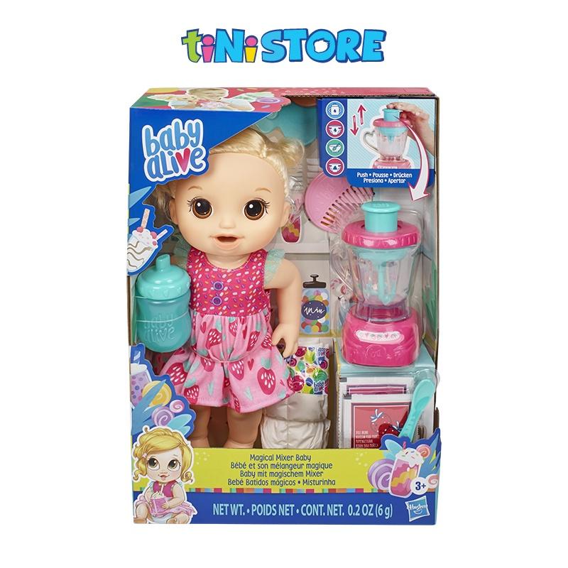 Đồ chơi bé gái Hasbro búp bê em bé xay sinh tố dâu Baby Alive