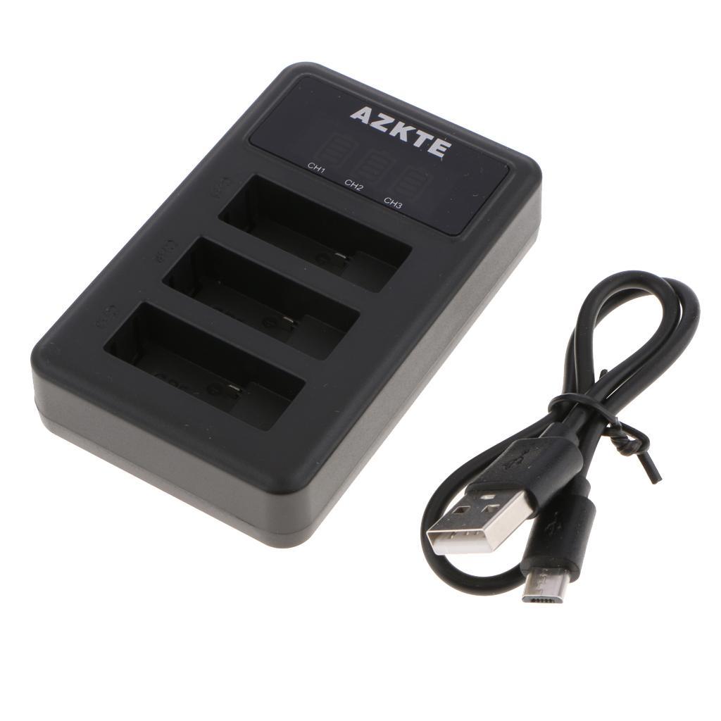 Triple USB Battery Charger Cradle for Hero5 Hero6 Black Cameras