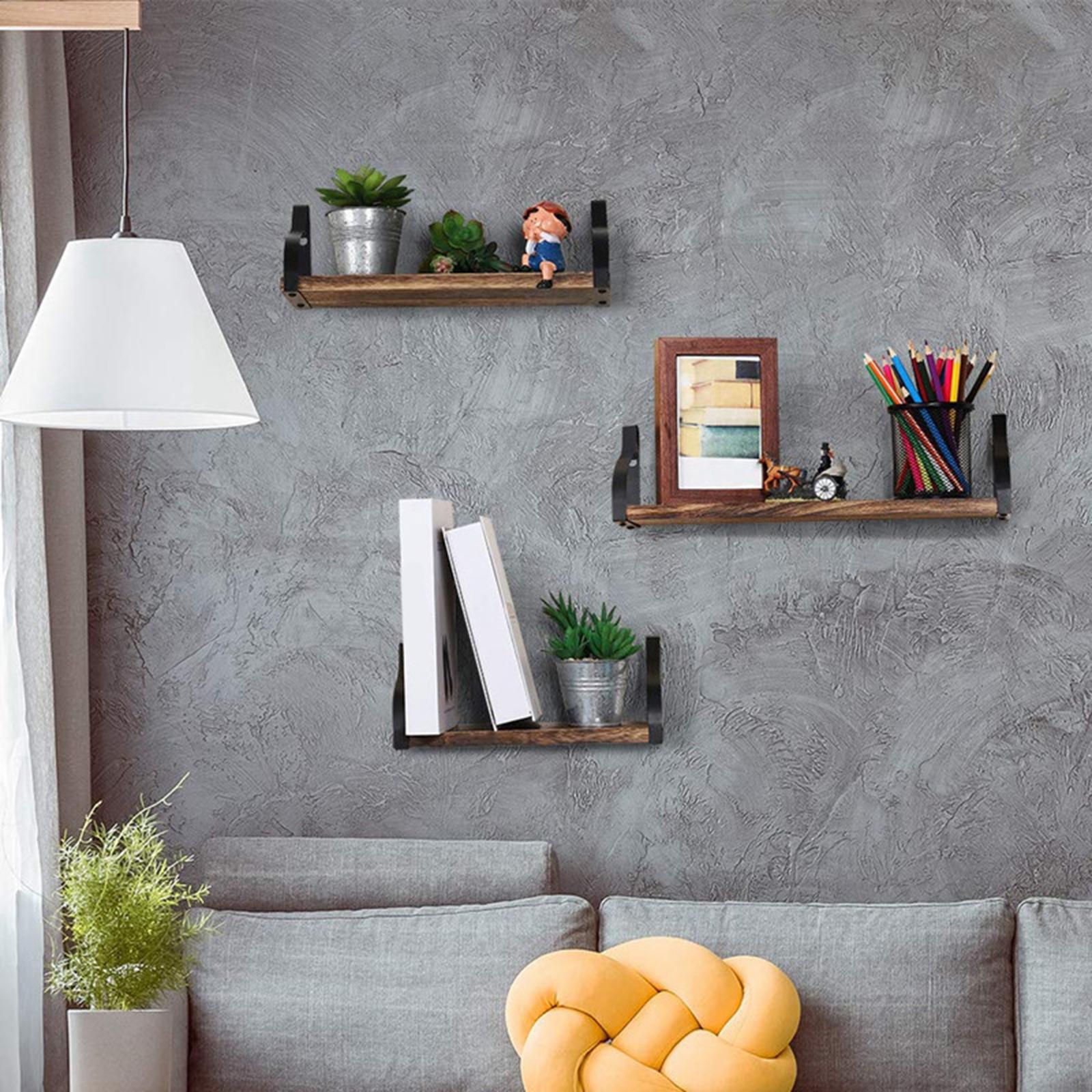 Floating Shelves Household Goods Organizer Wall Mount Floating Wall Shelves