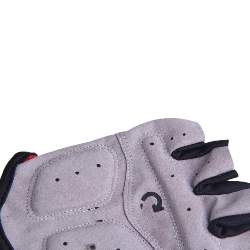 Half Fing Fing Cycling Găng tay chống trượt gel pad xe máy MTB Găng tay xe đạp nam Color: Red Size: XL