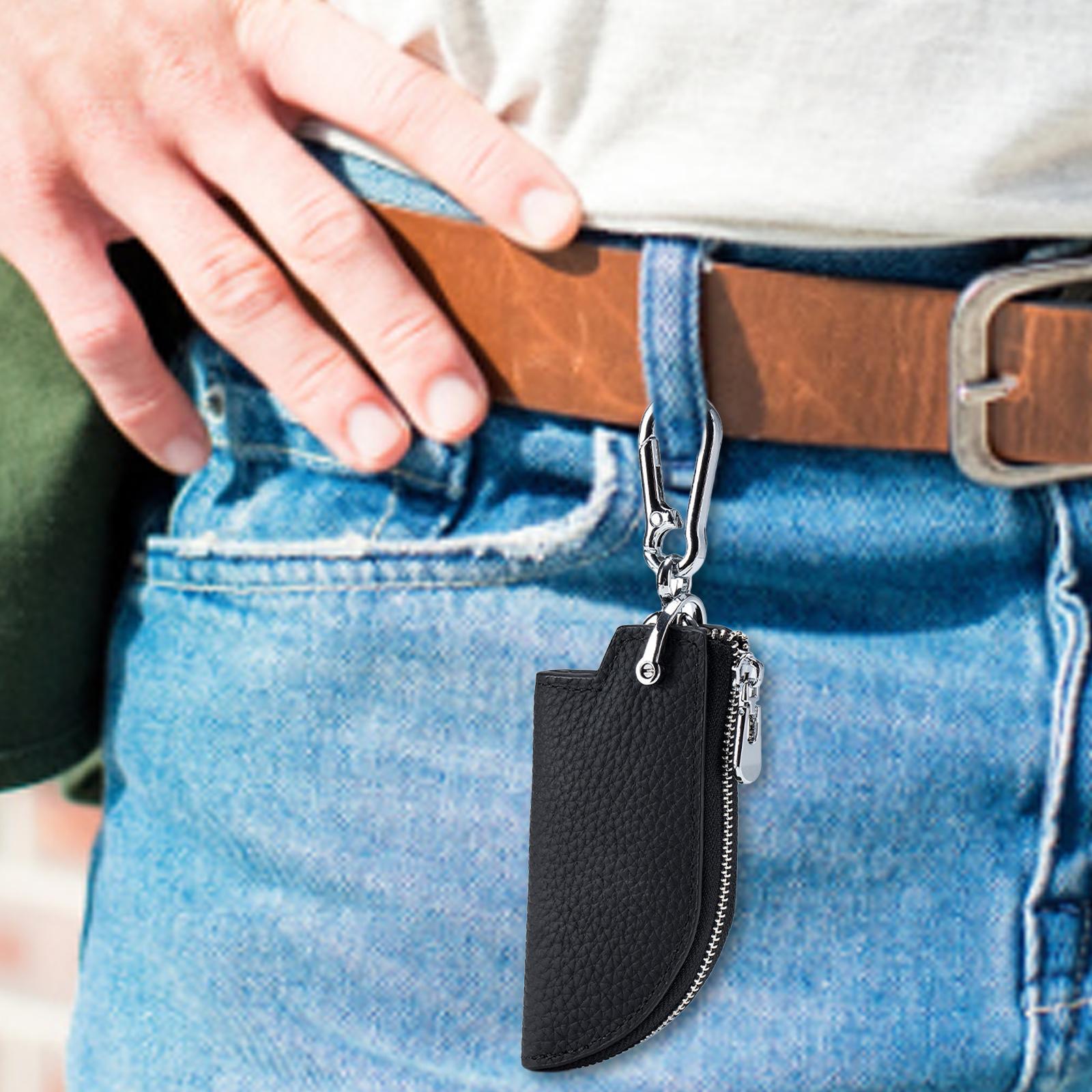 Car Key Case Key Pouch Universal Remote Key Fob Holder Key Chain Zipper Case