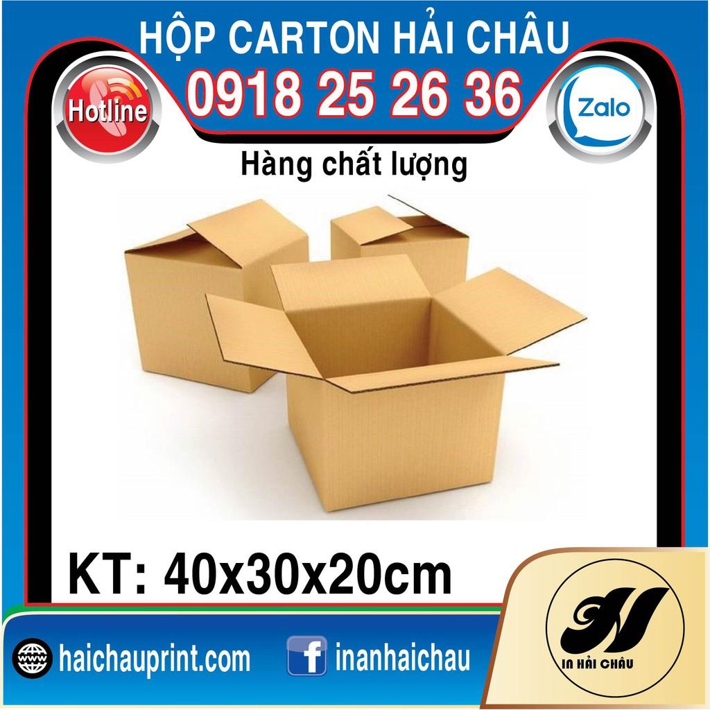 20 Hộp Carton,KT: 40x30x20cm, Hộp carton, Thùng carton, Hộp đóng hàng, Thùng đóng hàng, Hộp carton 3 lớp