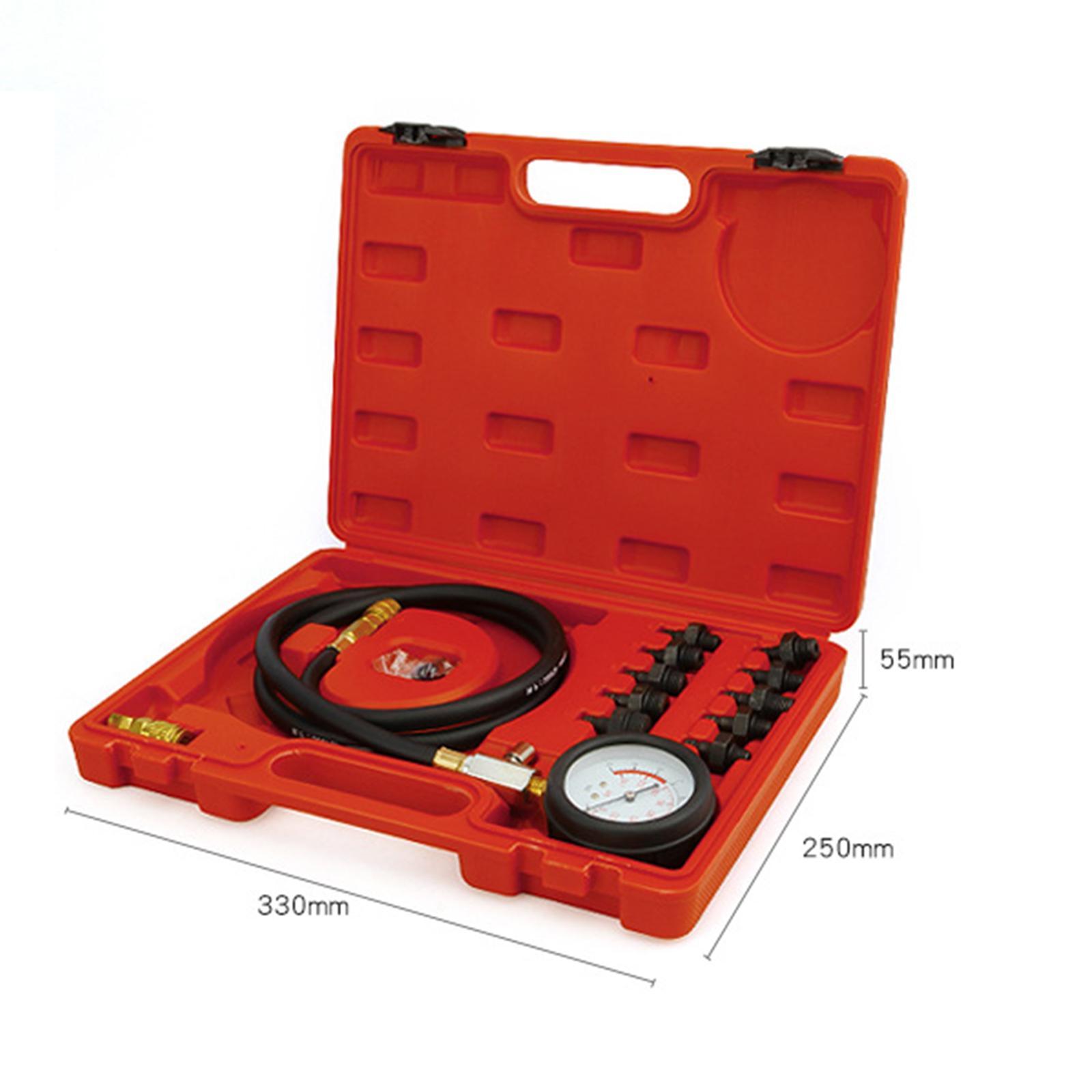 Universal Cylinder Pressure Gauge Set for RV Motorcycles Tester Kit