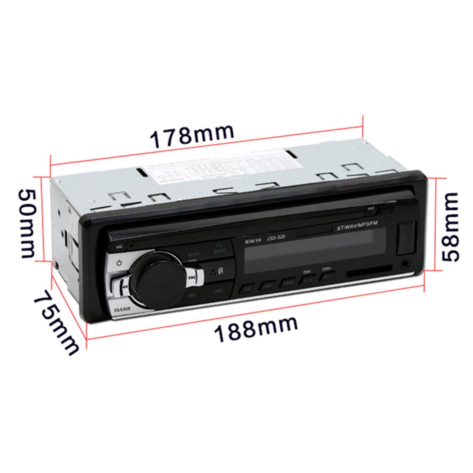 Car Audio MP3 Player JSD-520 Bluetooth   FM AUX Receiver