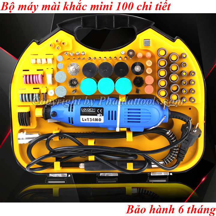 Bộ máy mài khắc mini đa năng gia đình 100 món LRUXOR - Bảo hành 6 tháng
