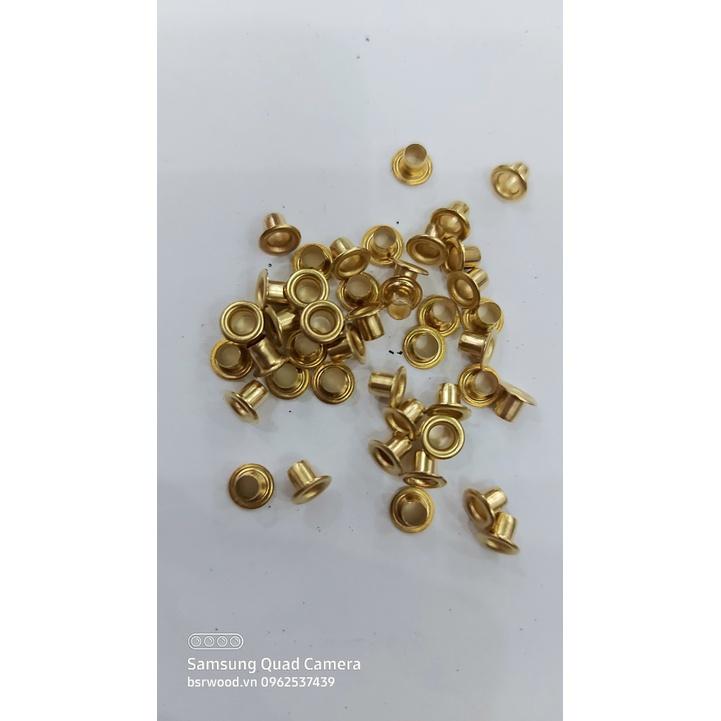 Khoen ore 2.7mm Khoen mắt cáo 2ly7 Bằng thau không gỉ Màu bạc Màu vàng Khuy bấm vải, bấm giấy Túi 100 cái