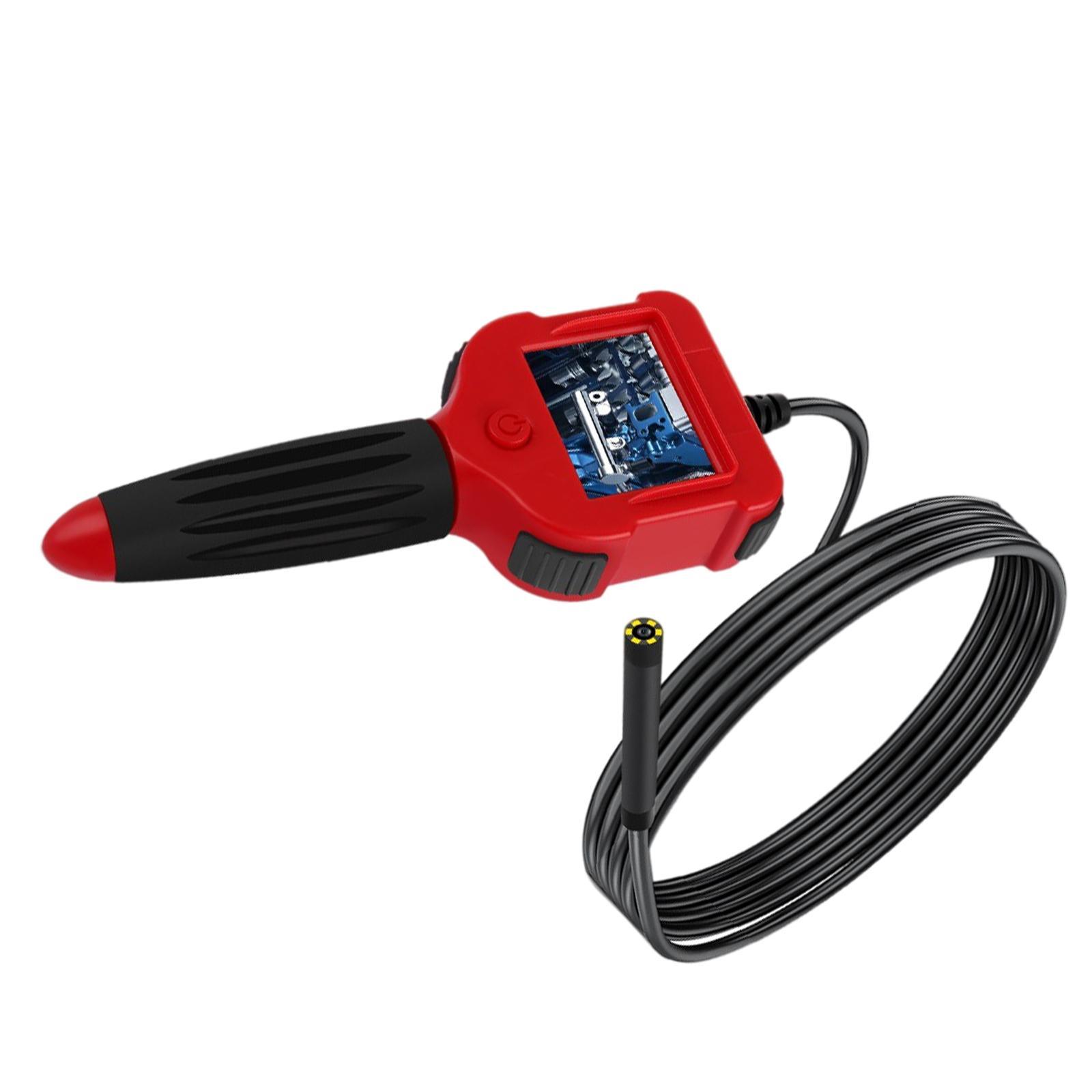 Industrial Endoscope 2.4 inch Screen 5.5mm 6 LED Lights Handheld 1 M