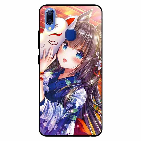 Ốp lưng in cho Vivo Y91 Cô Gái Neko