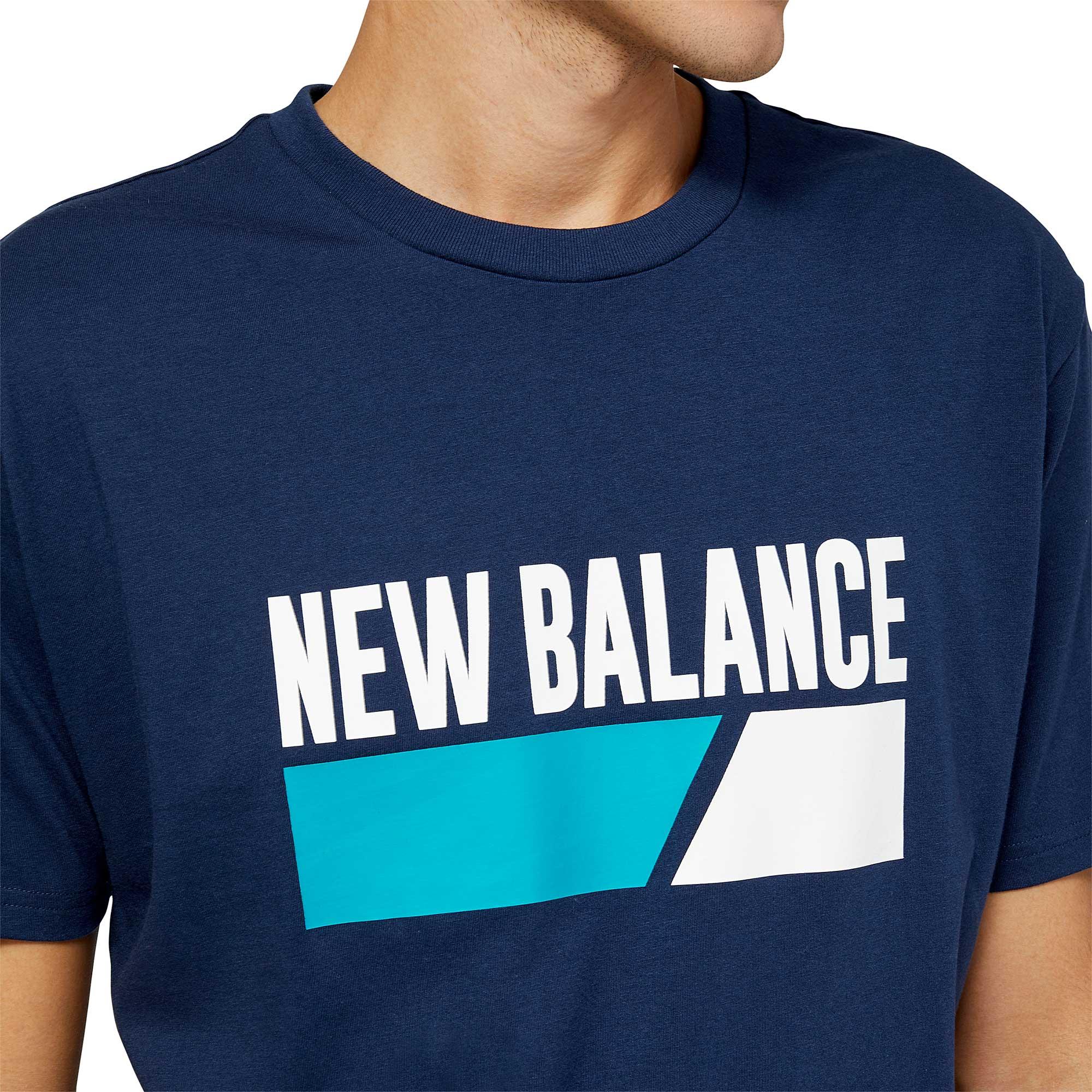 Hình ảnh Áo thun thời trang nam New Balance LIFESTYLE T-SHIRT M TEAMTEAL - MT23901TMT (form quốc tế)