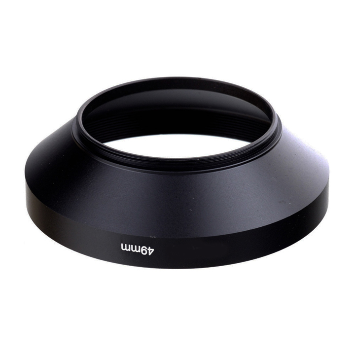 Lens hood Loa che nắng Nhôm 49mm góc rộng wide angle