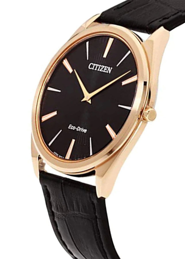 Đồng Hồ Nam Citizen Siêu Mỏng Dây Da AR3073-06E - Mặt Đen (Sapphire)