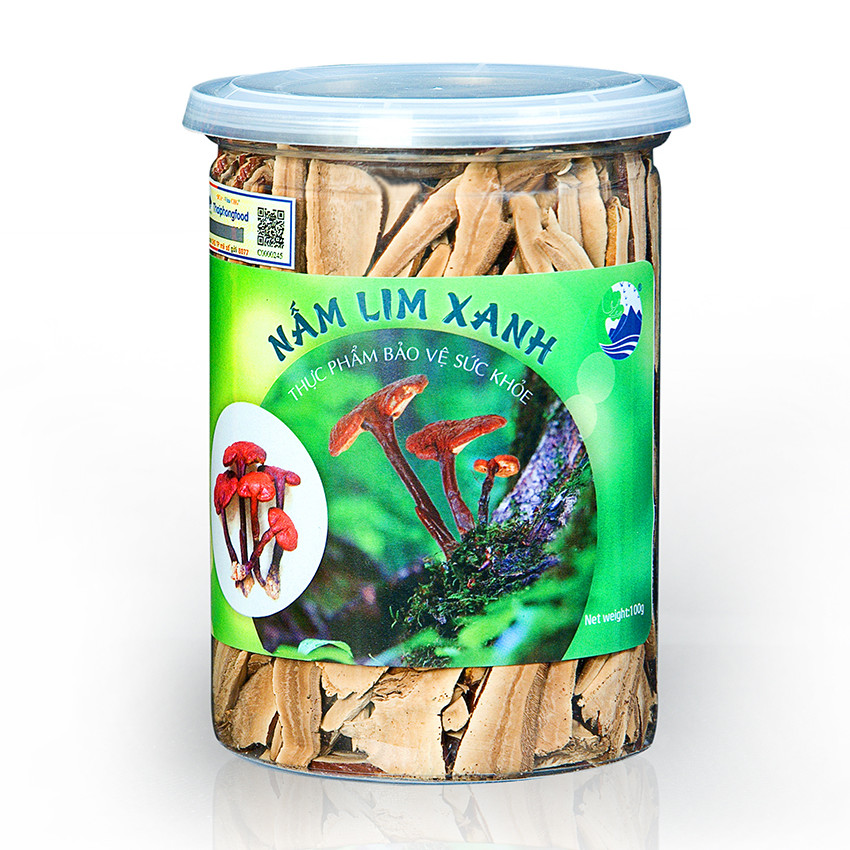 Nấm lim xanh thái lát 100gr 056