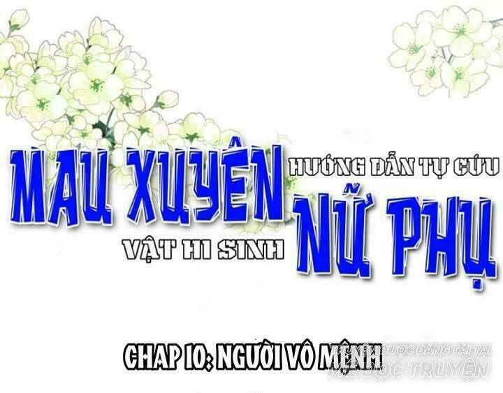 mau xuyên hướng dẫn tự cứu vật hi sinh nữ phụ chapter 10 1