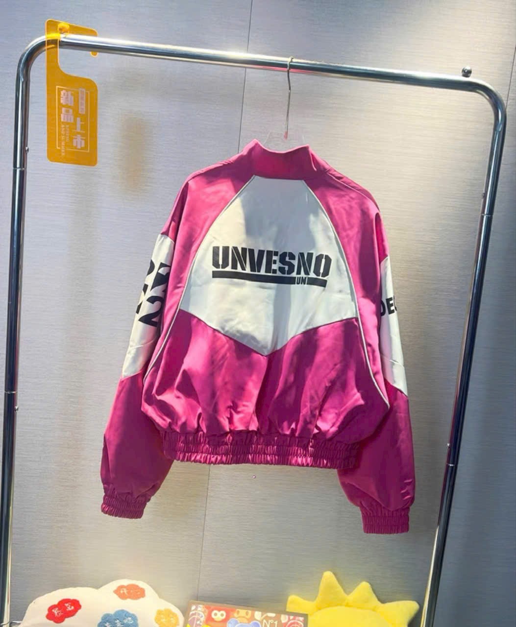 Áo Khoác Dù UNVESNO LOGO Nam Nữ Ulzzang Unisex Form Rộng Bomber TRƠN Jacket , áo khoác bomber bòng chày cổ cao thể thao chống nắng chống nước