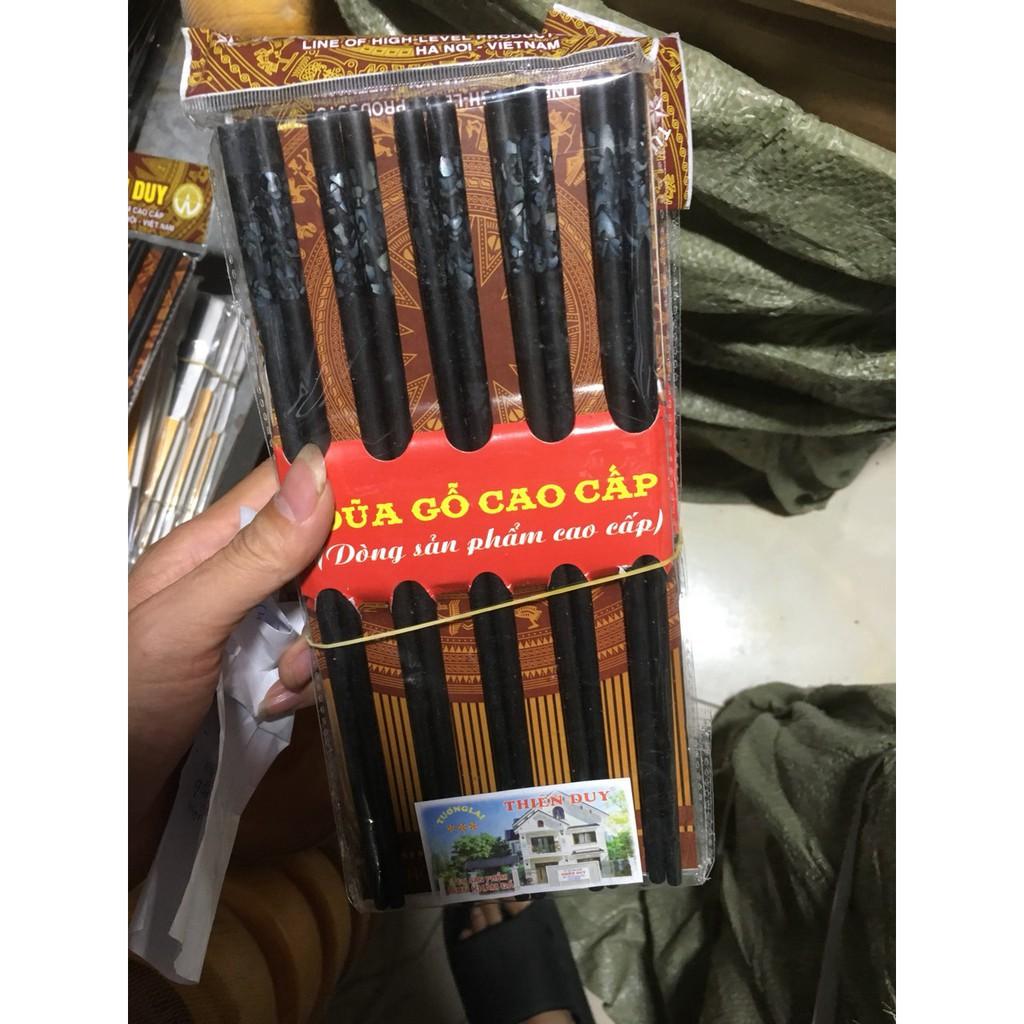 Đũa gỗ cao cấp đính đá Thiên Duy -hàng đẹp