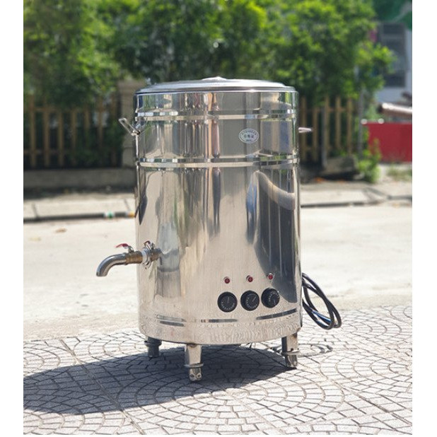 Nồi Nấu Phở Mâm Nhiệt 100 Lít Inox 304 cao cấp cho nhà hàng, quán ăn, hàng chính hãng