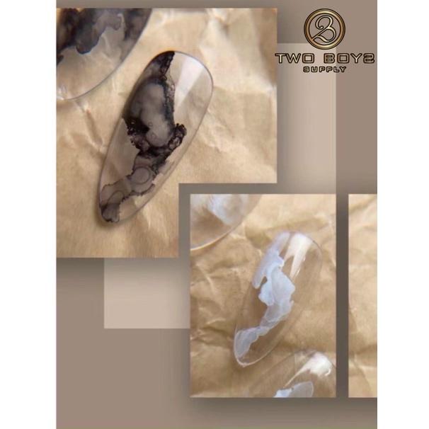 Cồn loang trắng đen,trang trí làm móng,nail,sơn loang trắng đen,làm vân đá
