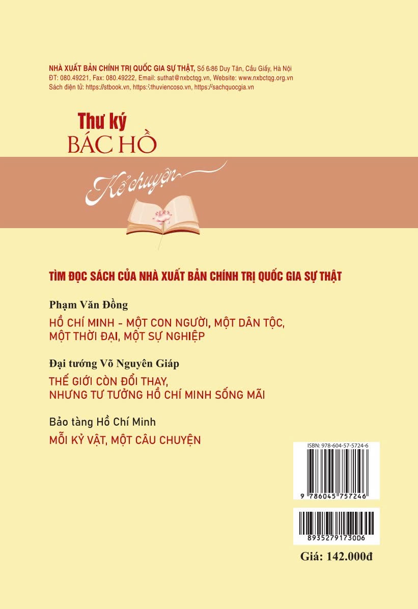 Thư ký Bác Hồ kể chuyện - bản in 2025