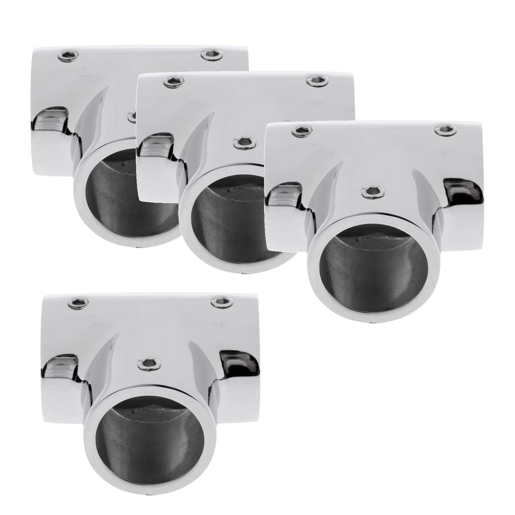 4 Bền 25 Mm 90 Độ Đánh Bóng Thép Không Gỉ 316 Thuyền Tay Đường Sắt Nối Tee Phần Cứng