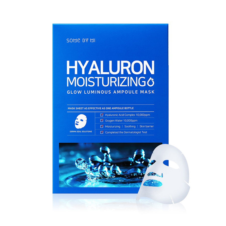 Hộp 10 Miếng Mặt Nạ Dưỡng Ẩm, Cấp Nước Some By Mi Hyaluron Moisturizing Sheet Mask 