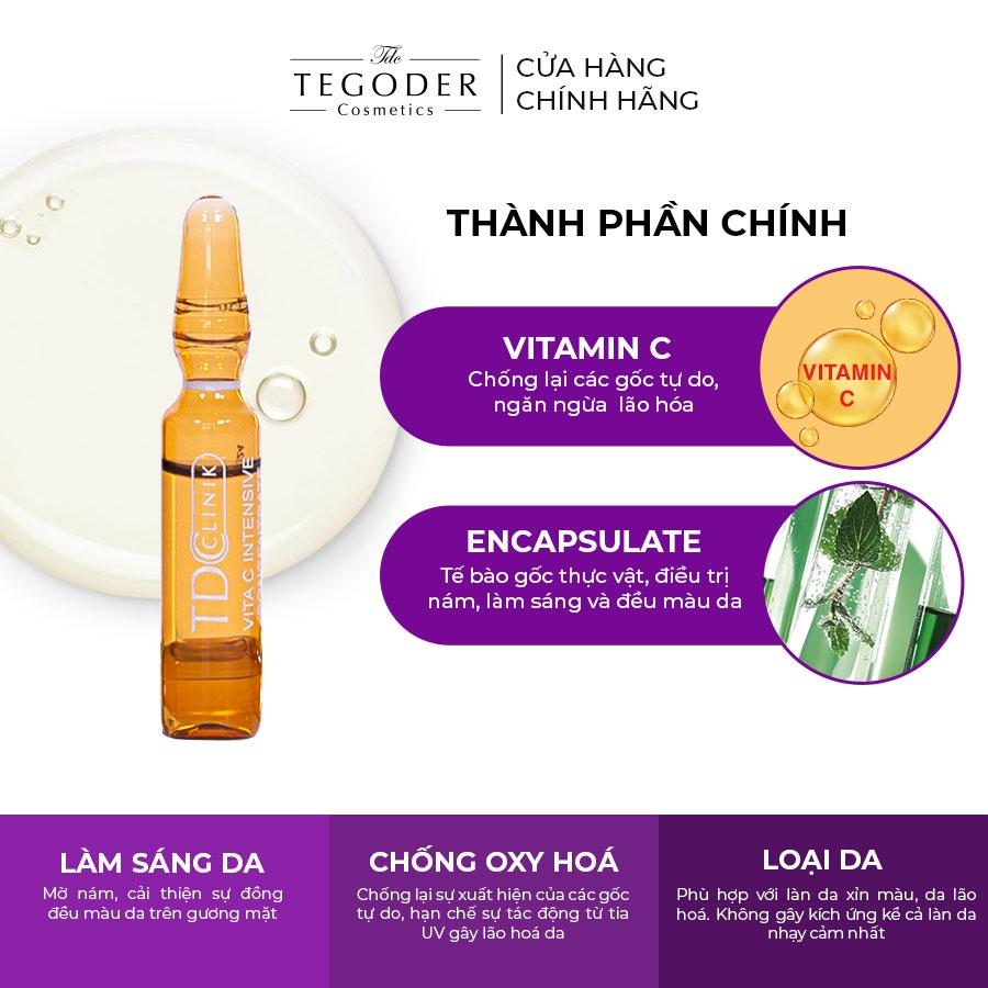 Tinh chất Vitamin C tế bào gốc dưỡng sáng da Tegoder Vita-C intensive concentrate 6x2 ml mã 7954