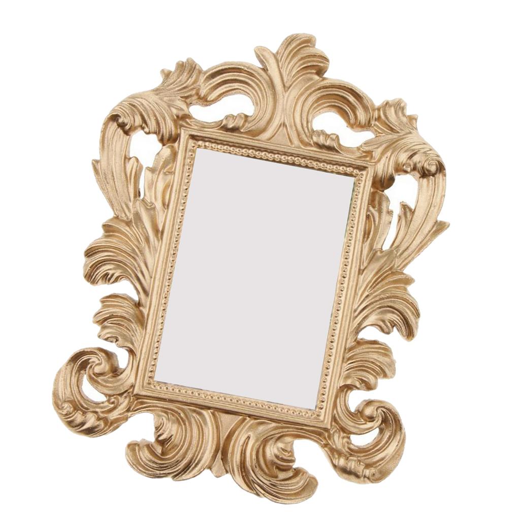 Gold Baroque Picture Photo Holder Props Picture Frame Stand Photo Frame