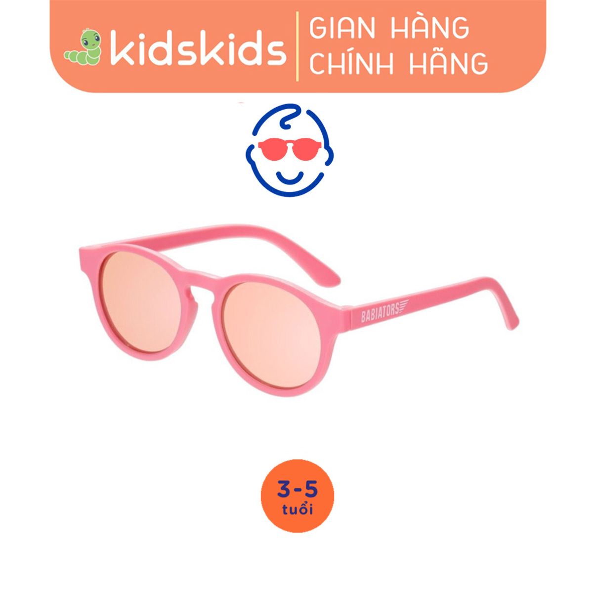 Kính chống tia cực tím có tròng kính phân cực Babiators - The Starlet, cho bé 3-5 tuổi