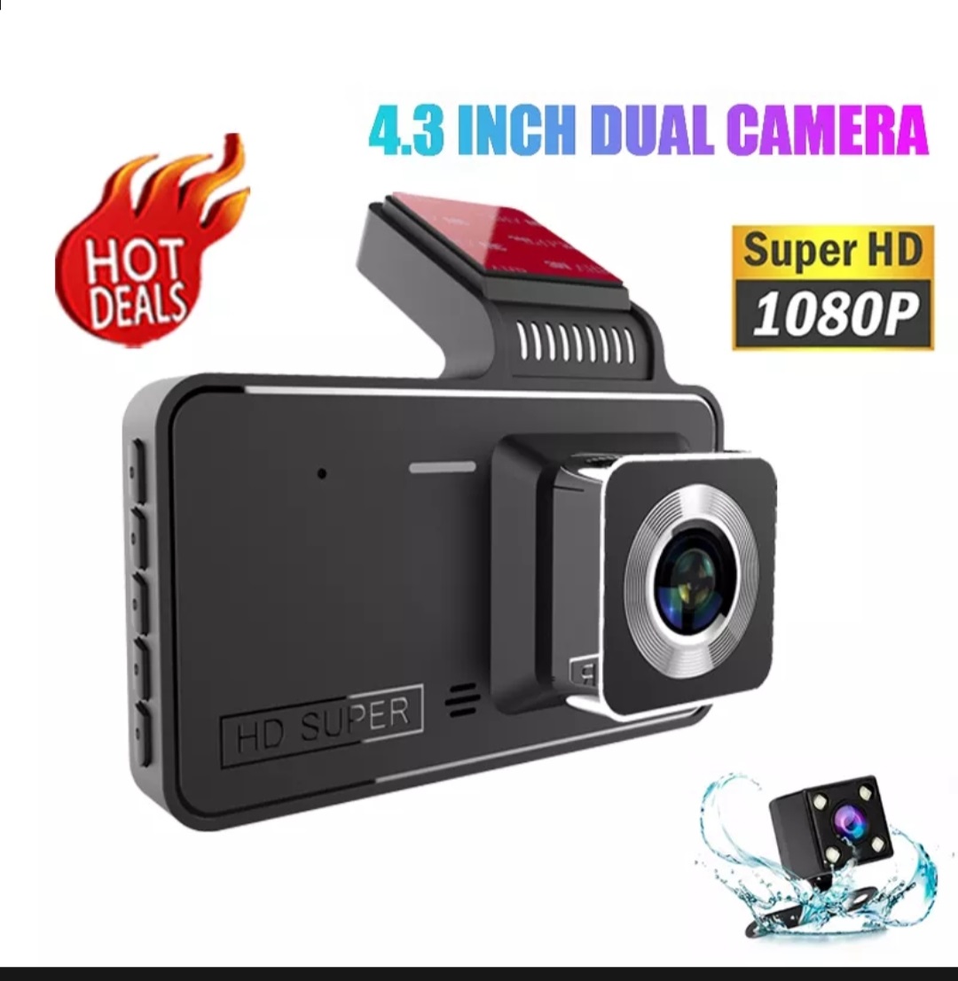 Camera hành trình ô tô Q7 Cao Cấp FHD 1080P Màn hình IPS 4 inch - camera hành trình kép , sắc nét ,2 camera kép trước và sau Tầm nhìn ban đêm rõ nét