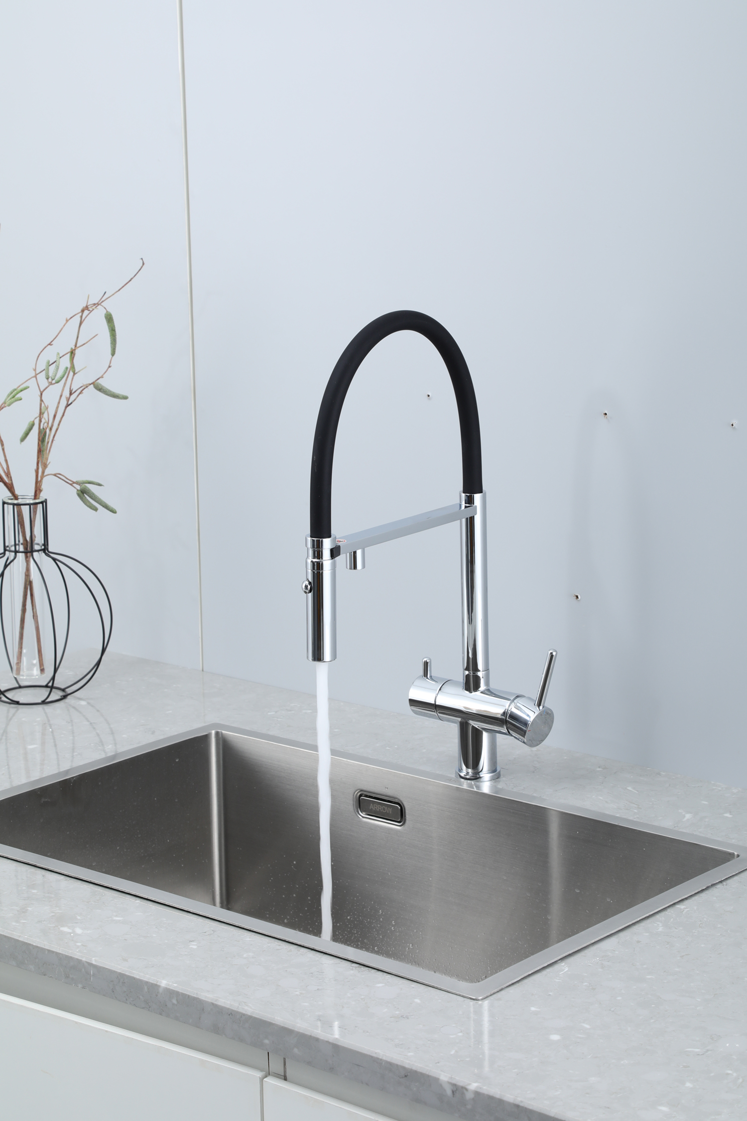 VÒI BẾP CAO CẤP TÍCH HỢP RO NHẬP KHẨU NGA GAPPO G4397-80 MÀU CROMR - HÀNG CHÍNH HÃNG