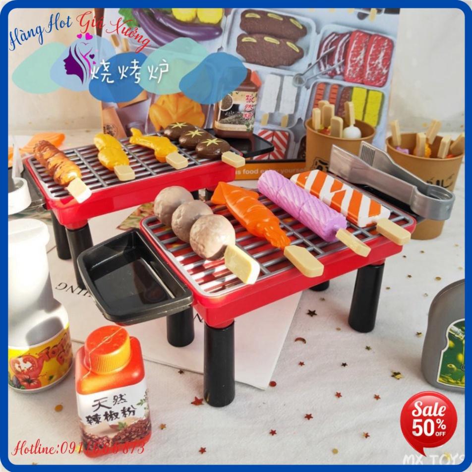 BỘ ĐỒ CHƠI NẤU ĂN TIỆC NƯỚNG BBQ 55 CHI TIẾT 2021