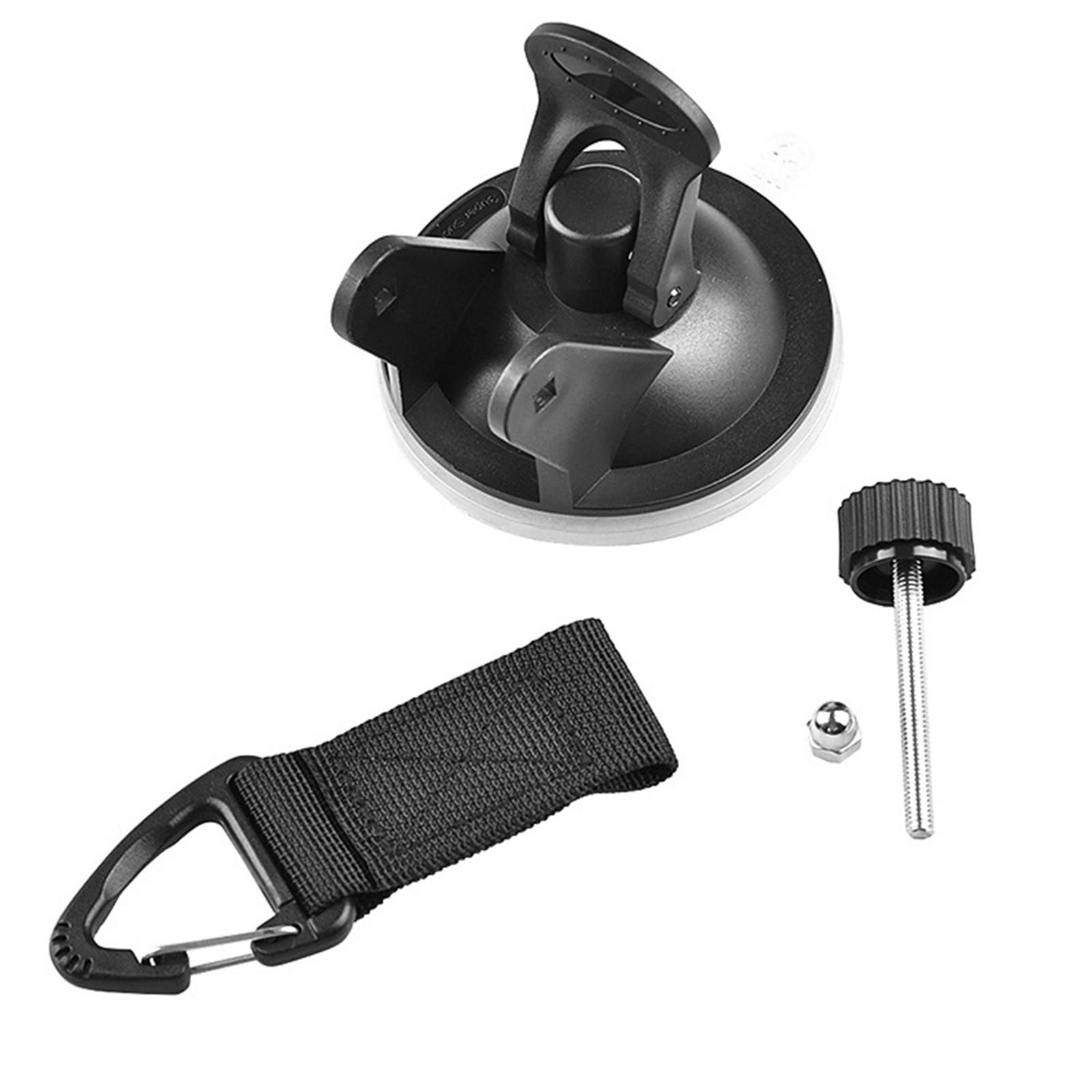 2X Heavy Duty Power Reusable Carabiner Suction Cup Hook Waterproof for