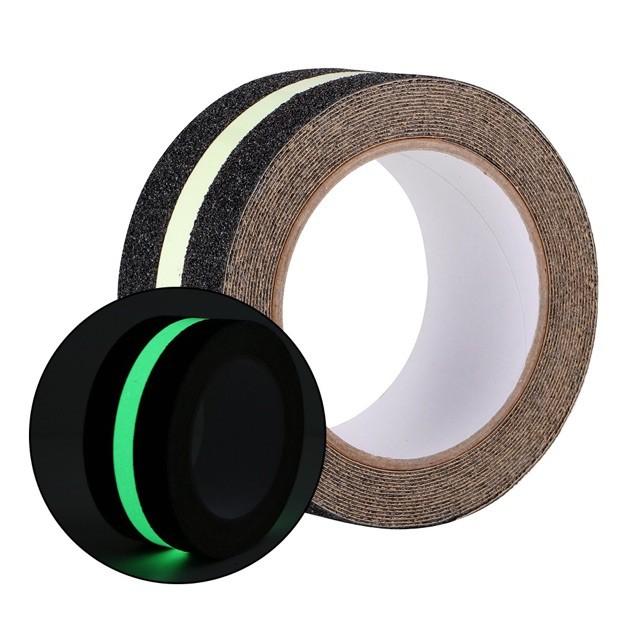 Băng dính nhám dạ quang chống trượt ngã - Băng keo dán cầu thang hống trơn trượt dán bậc cửa ra vào, bảo vệ gia đình