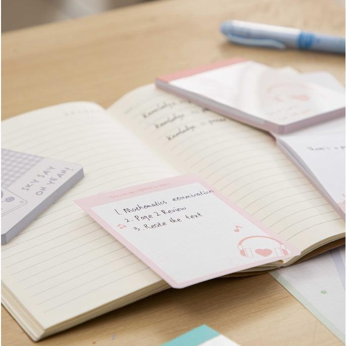 [Sơn Tùng M-TP Collection] Giấy Note Notepad Sổ Ghi Chú Xé Họa Tiết Dễ Thương Deli  - Sổ Notepad Nhiều Màu Cute - EA614