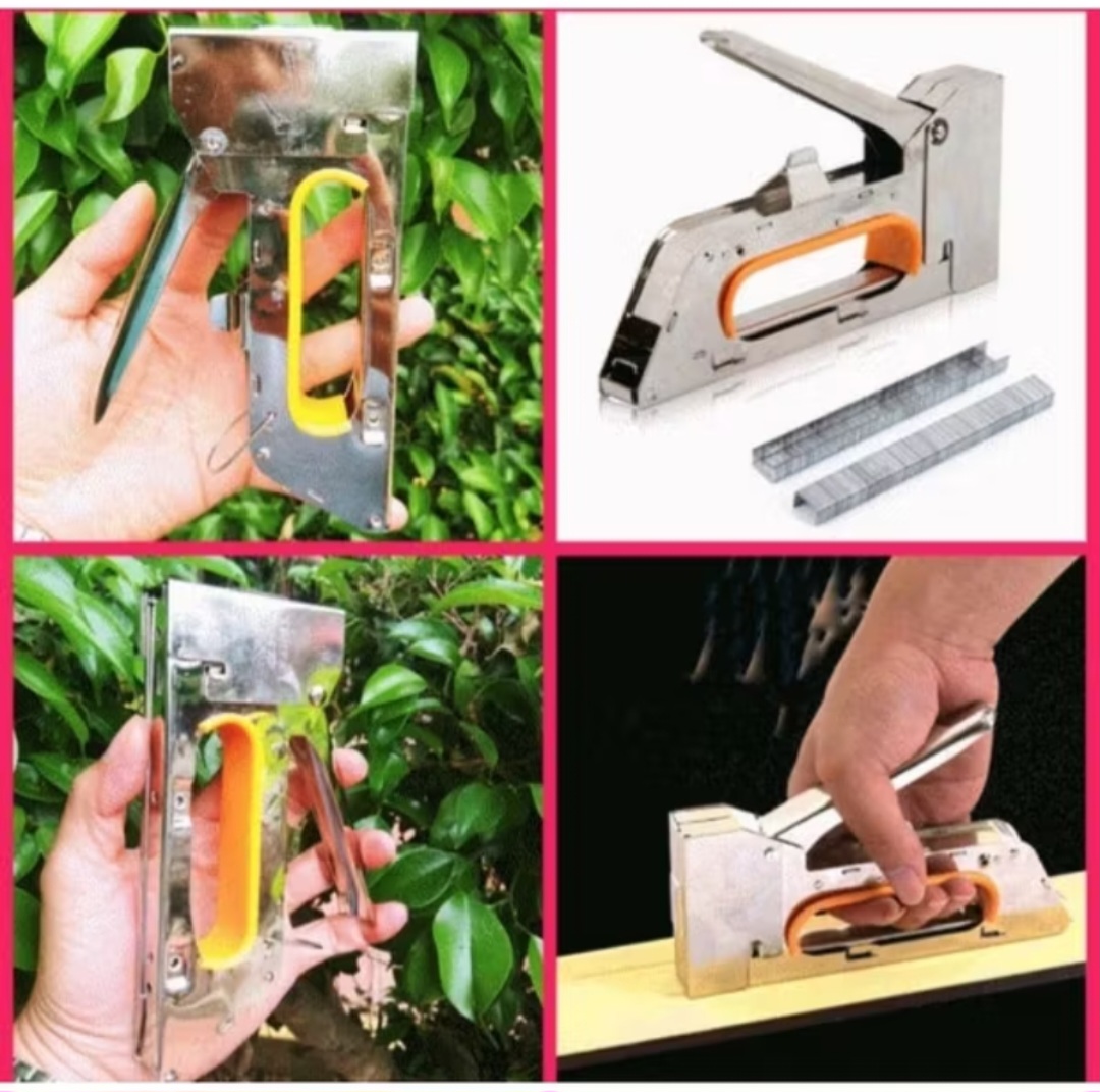 1 SÚNG BẮN BẤM ĐINH GHIM CẦM TAY ĐA NĂNG TẶNG KÈM THEO HỘP GHIM BẤM CAO CẤP