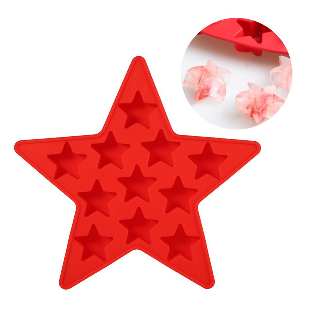 Star Heart Silicone Mould Mold Chocolate Candy Gummy Maker Ice Jelly Tray