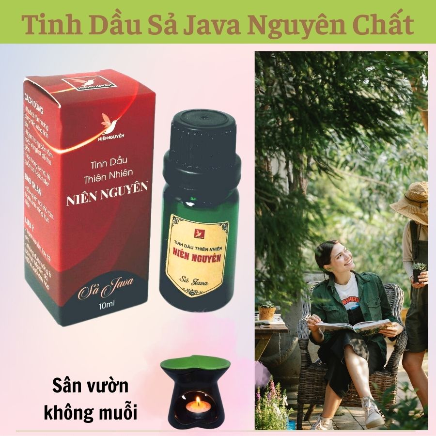 Tinh Dầu Thiên Nhiên - Tinh Dầu Sả Java Nguyên Chất – Chai Nhỏ Xông Đèn : Đuổi muỗi, khử mùi, thư giãn...