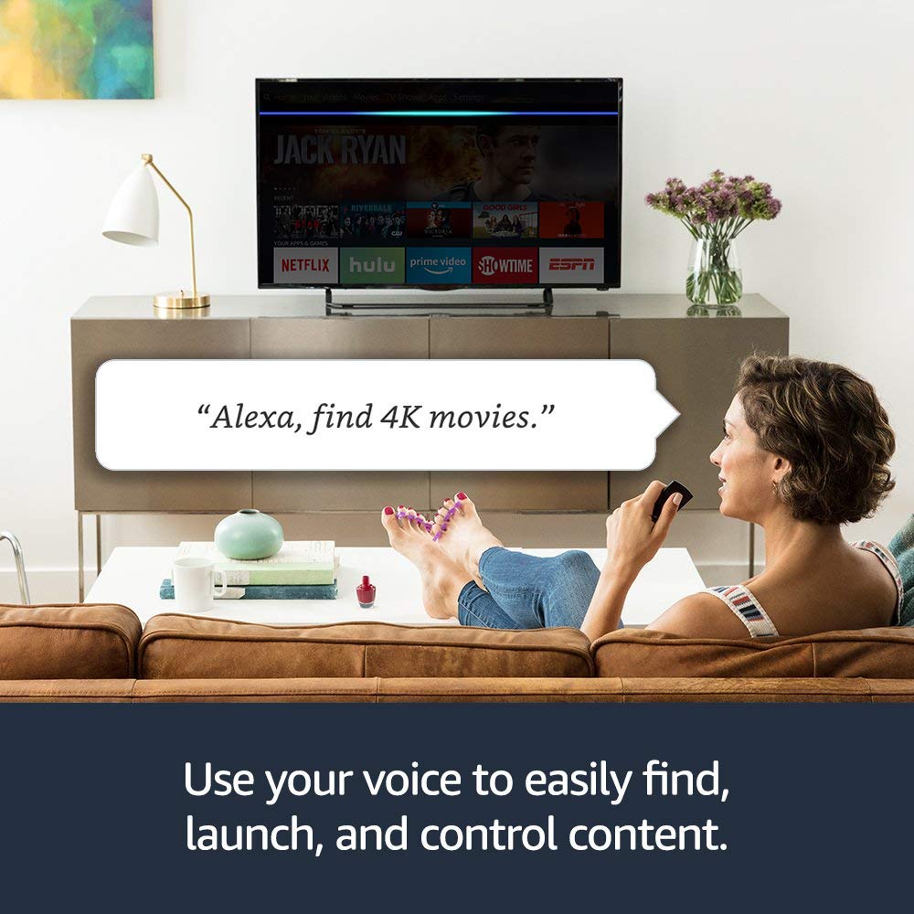 Amazon Fire TV Stick 4K kèm Điều khiển giọng nói Alexa - Hàng Nhập Khẩu