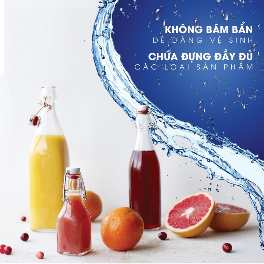 Chai thủy tinh vuông nắp cài Swing 1 lít - 500ml - 250ml - 125ml (Bormioli Rocco)- Hàng chính hãng