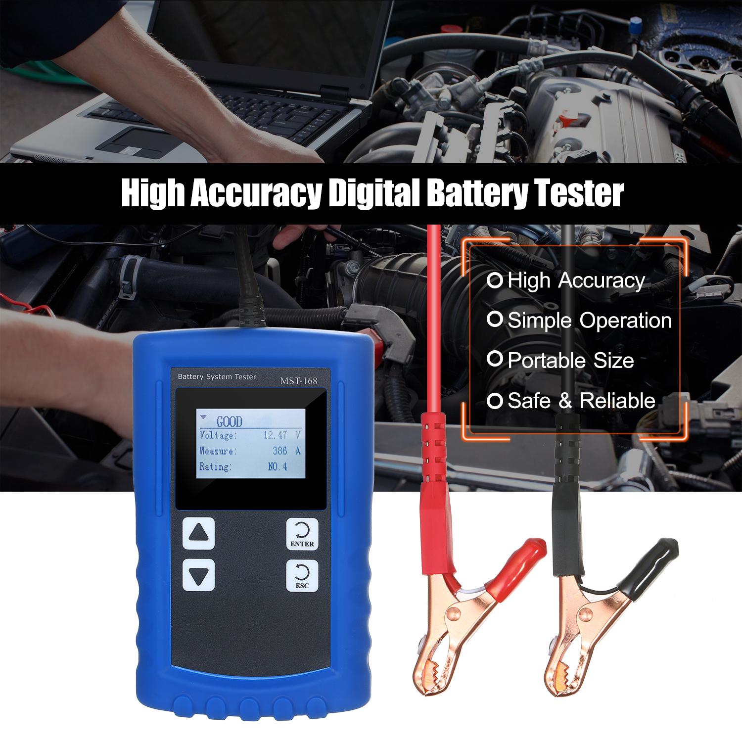 Digital Battery Tester High Accuracy Battery Analyzer Automobile Vehicle Battery Capacity Diagnostic Tool Testing Gauge