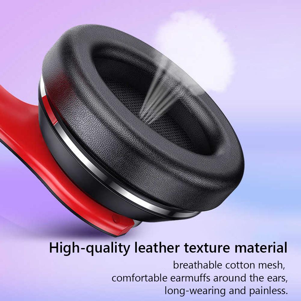 Tai Nghe Gaming Chụp Tai Headphone Máy Tính Máy Tính Game Thủ Tai Nghe Trên Tai Bluetooth-Tương Thích Có Thể Gấp Gọn Tai Nghe Chơi Game