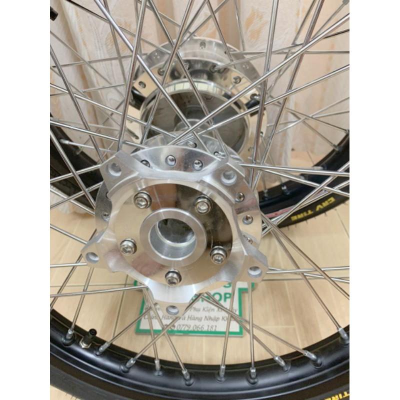 BÁNH CĂM CHO XE EXCITER 150 NIỀNG NHÔM YOKO VỎ RUỘT CRV THÁI LAN GẮN VỪA NHƯ ZIN KHÔNG CHẾ ĐÃ RÚT CĂM VÔ VỎ RUỘT