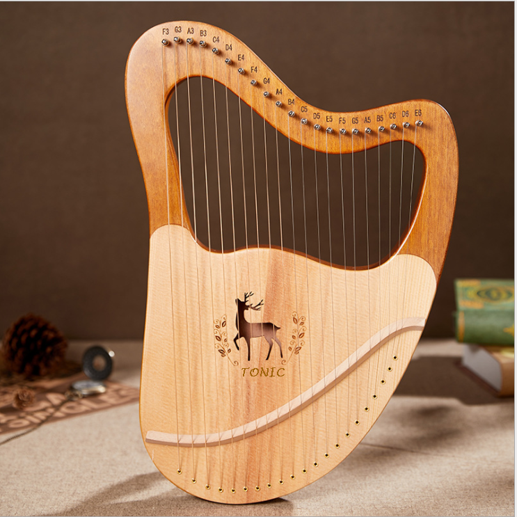 Đàn Lyre 21 dây đàn hạc Lyre Harp TONIC-M21LY Stings Đầy đủ phụ kiện LOẠI 21 DÂY tặng đàn kalimba 17 phím gỗ nguyên khối Mahagony PJLIM72